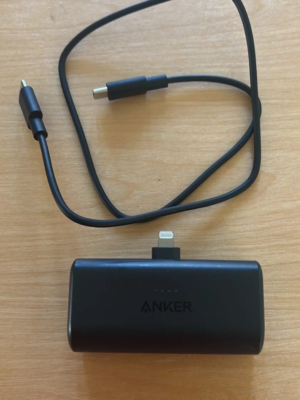 Anker Black Portable Power Bank with Lightning Connector
